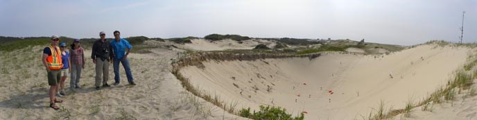 Visiting researchers at Cape Cod National Seashore