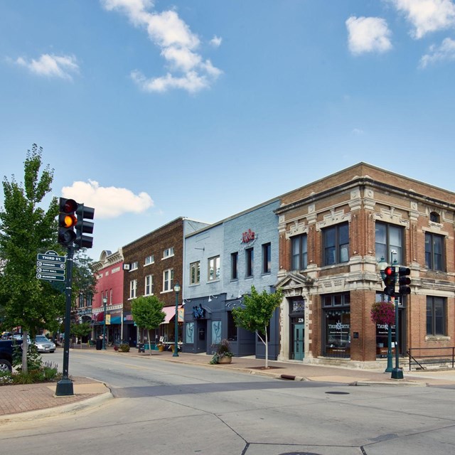 Downtown in Cedar Falls, Iowa