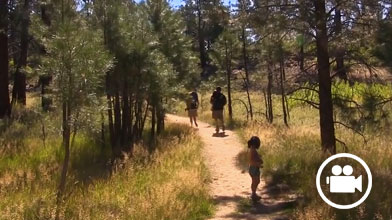 People on wilderness trail