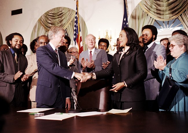 President Jimmy Carter and Mrs. Coretta Scott King