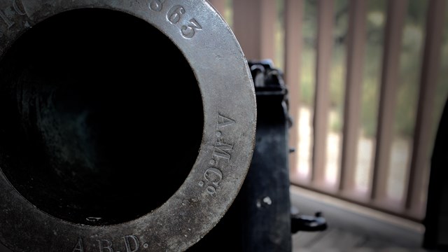 Cannon barrel at Fort Bowie