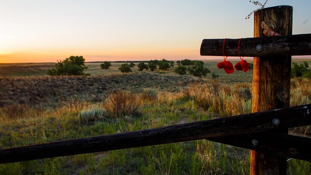 Site of the Sand Creek Massacre in the evening