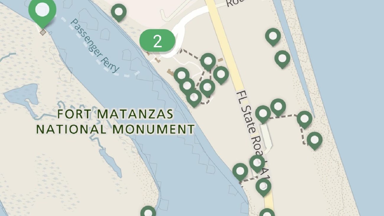 Map of park on park app. 