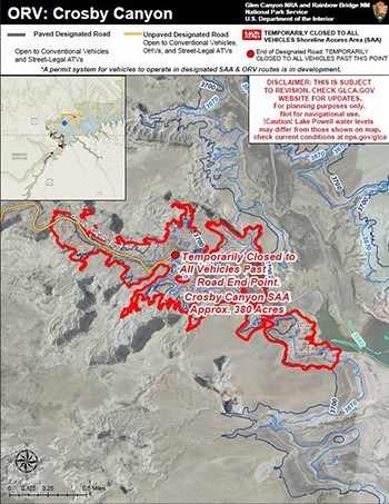 Thumbnail of Crosby Canyon Shoreline Access Area Closure