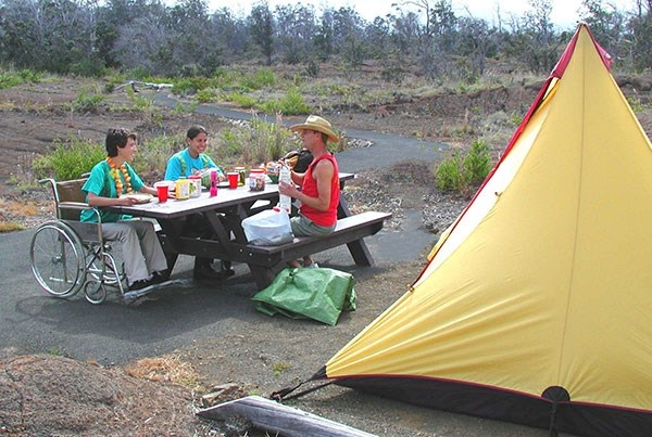 Kulanaokuaiki Campground off Hilina pali Road