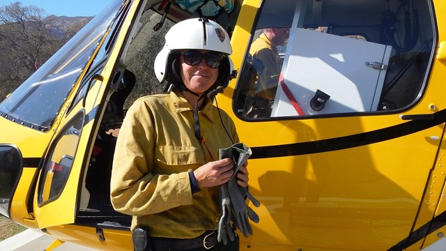 pilot prepping for flight