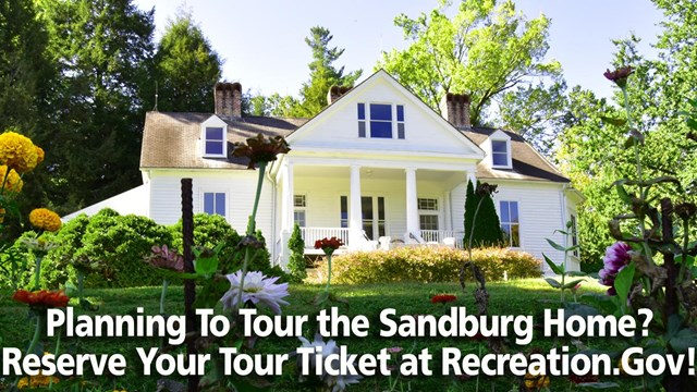 View of Sandburg Home from front yard