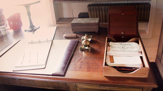 Writing desk in the Tao House