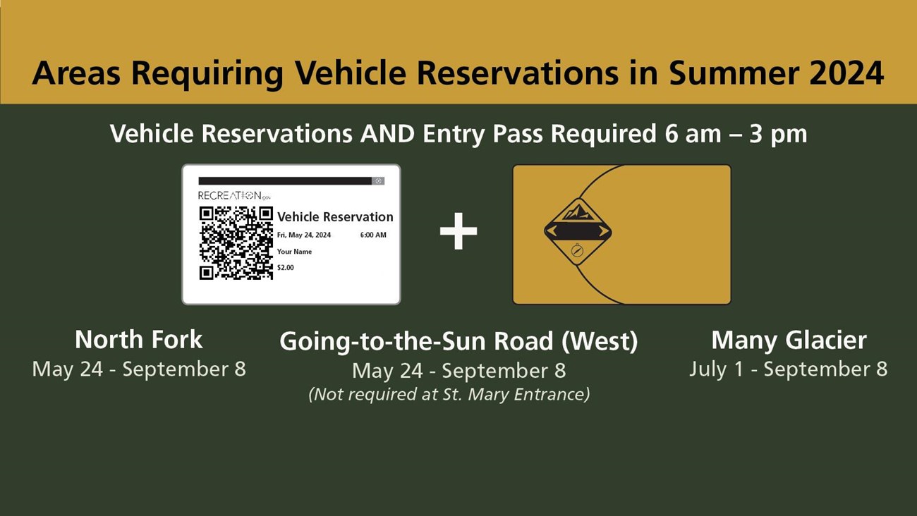 Graphic titled Areas Requiring Vehicle Reservations in Summer 2024. Details in linked press release.