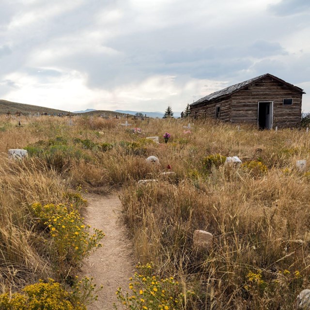 Eastern Shoshone cemetery outside Fort Washakie, Wyoming