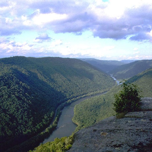 Aerial view of the New River