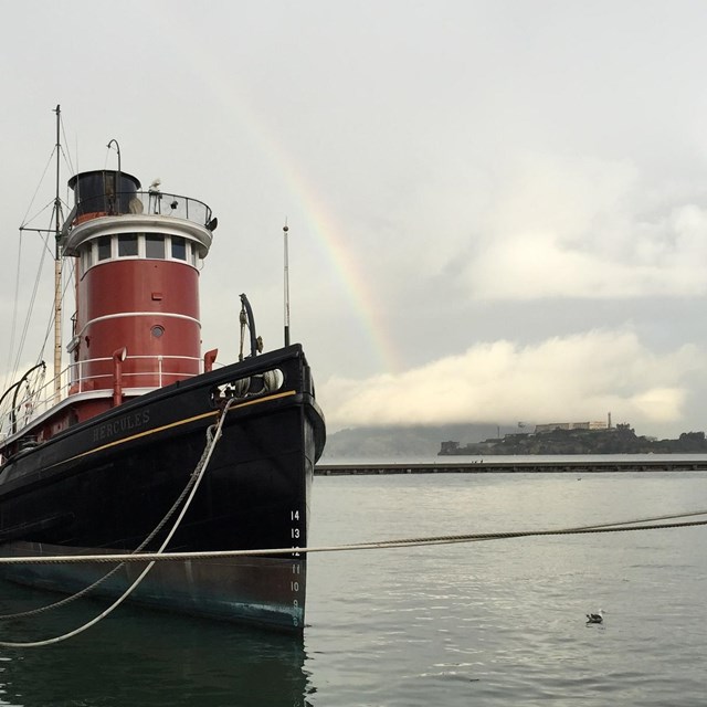 Hercules, Alcatraz and a rainbow