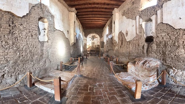 panoramic image of church interior