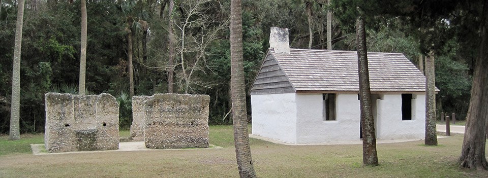 Oystershell tabby cabin and restoration.