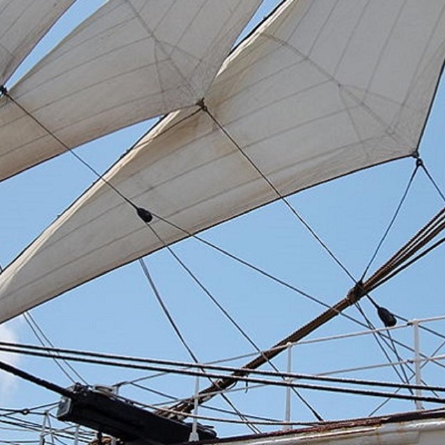 Sails of the Star of India. Photo by Catherine E. Kirkpatrick, CC BY-SA 4.0 