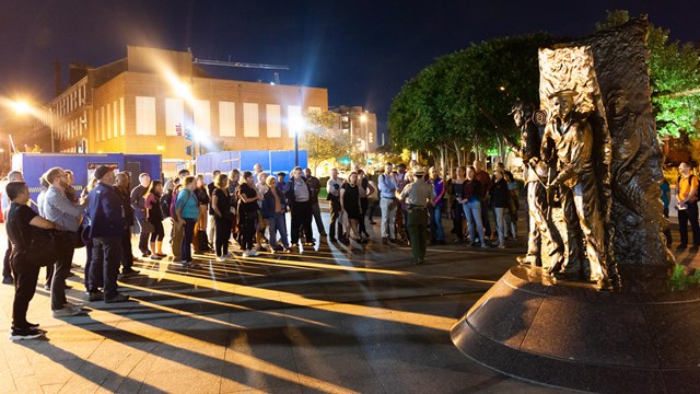 History at Sunset program at the African American Civil War Memorial, Septmeber 2018.