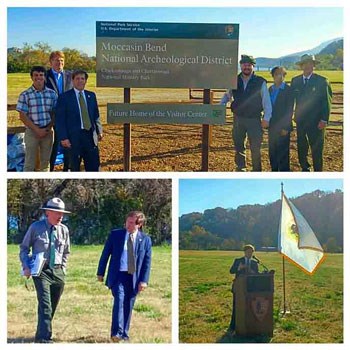 Park staff and partners at Moccasin Bend National Archeological District