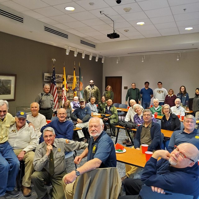 A huge group of our volunteers gathered together