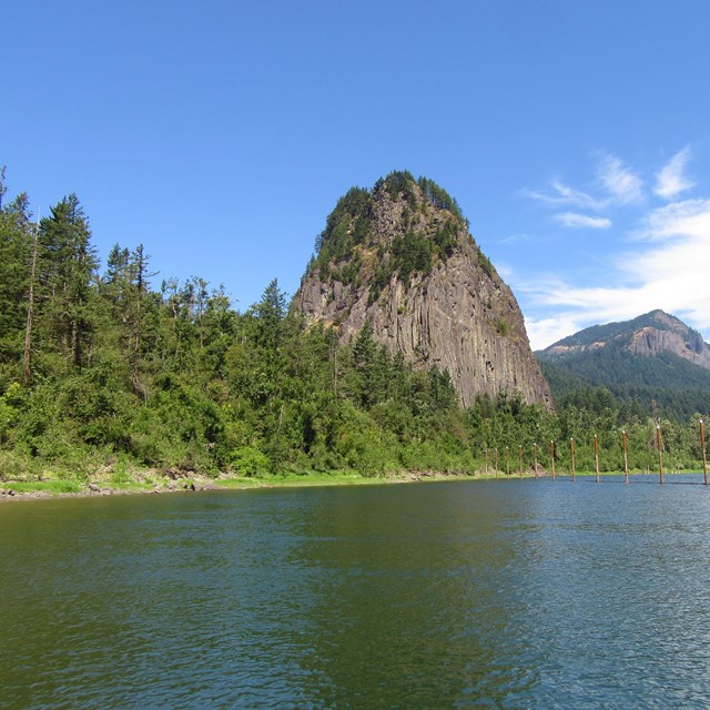 Large tower of rock