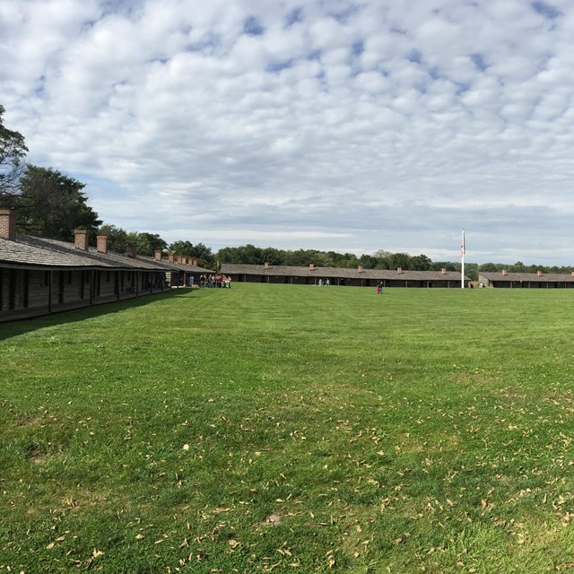 grassey across with Fort Atkinson surrounding