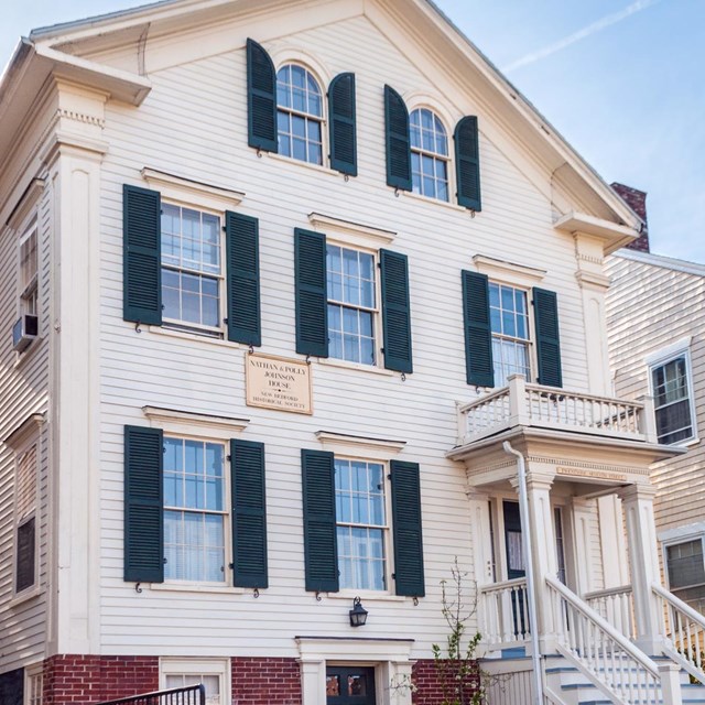 Exterior image of the Nathan and Polly Johnson House 