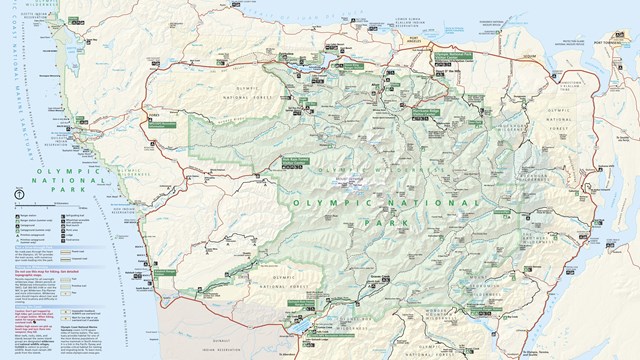 Map of Olympic National Park