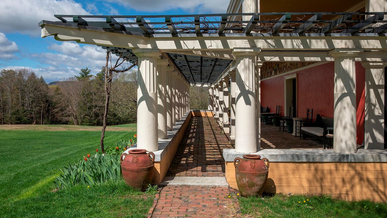 pergola of historic studio