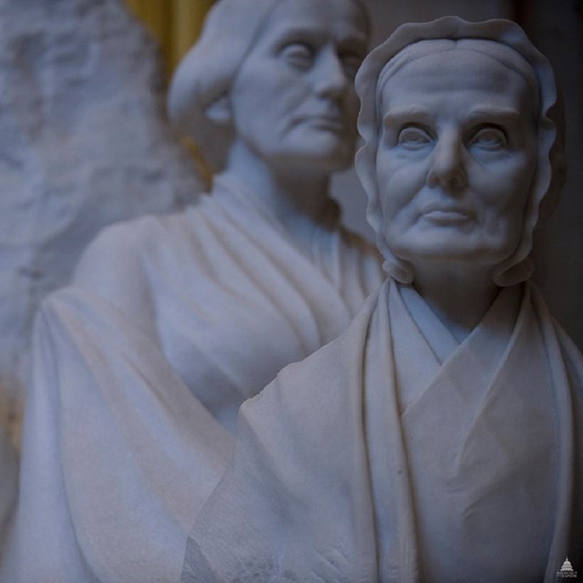 Sculpture of Susan B. Anthony, Elizabeth Cady Stanton, and Lucretia Mott, USCapitol, CC0 