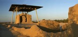 A late afternoon view of the Casa Grande.