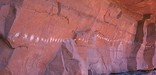 Rock art at Peekaboo Arch