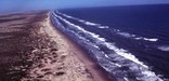 An aerial view of the beaches taken probably in the 70s or 80s.