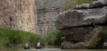 Two canoes in the Lower Canyons