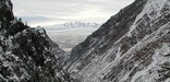 Winter view of American Fork Canyon
