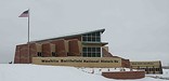 Washita Battlefield Visitor Center in winter.