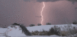 Lighting storm over the dunes