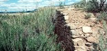 Stabilized rock wall at Yucca House