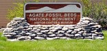 Front sign at Agate Fossil Beds Visitor Center