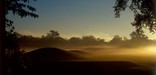 Sunrise over the mounds at Mound City Group.