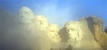 Rushmore coming out of the fog