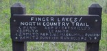 Finger Lakes and North Country Trail Sign in New York