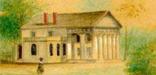 Lossing Watercolor of Arlington House