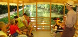 Photo of interp program on canal boat.