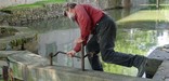 Photo of locktender in Georgetown.