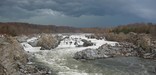 Fall storm over the falls