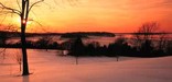 Sunset at Boston Harbor Islands