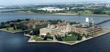 Aerial of Ellis Island