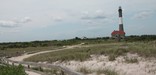 Fire Island Lighthouse as seen from beach.