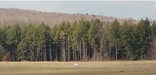 View of the crash site from the temporary Flight 93 Memorial