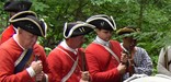 Re-enactment at 250th anniversary of General Braddock's funeral