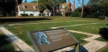 Orignial birthsite with Memorial House in the background.